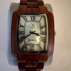 Martin & MacArthur Tense Hawaiian Koa Wood Watch Men’s